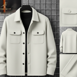 Double Pocket Collar Style Casual Fleece Winter Button Jacket